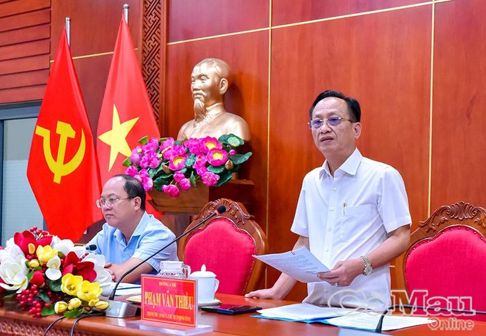 Góp ý về Đề án sắp xếp các đơn vị sự nghiệp công lập thuộc Sở Văn hoá, Thể thao và Du lịch, Phó Bí thư Tỉnh uỷ, Chủ tịch HĐND tỉnh Phạm Văn Thiều gợi ý nghiên cứu thành lập trung tâm biểu diễn nghệ thuật tổng hợp.