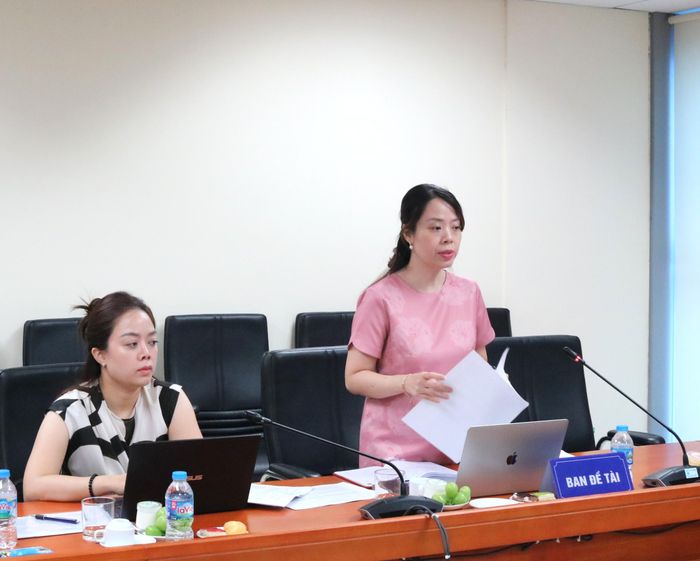 ThS. Nguyễn Thị Kiều Thu - KTNN chuyên ngành III - cho rằng, cần chuyển trọng tâm từ kiểm tra tuân thủ sang đánh giá hiệu lực, hiệu quả, kết quả thực hiện chính sách và trách nhiệm giải trình. Ảnh: N.LY