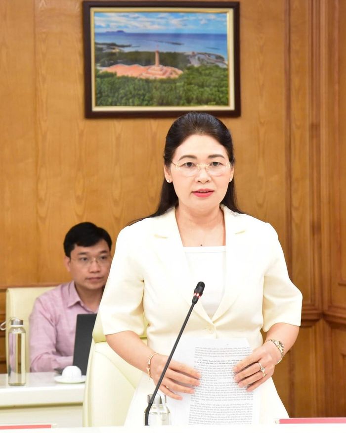Phó Tổng Kiểm toán nhà nước Hà Thị Mỹ Dung phát biểu.