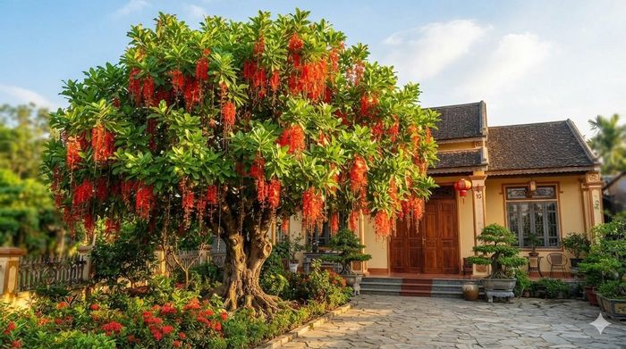Trồng ở vị trí thoáng trong sân vườn. Ảnh minh họa.