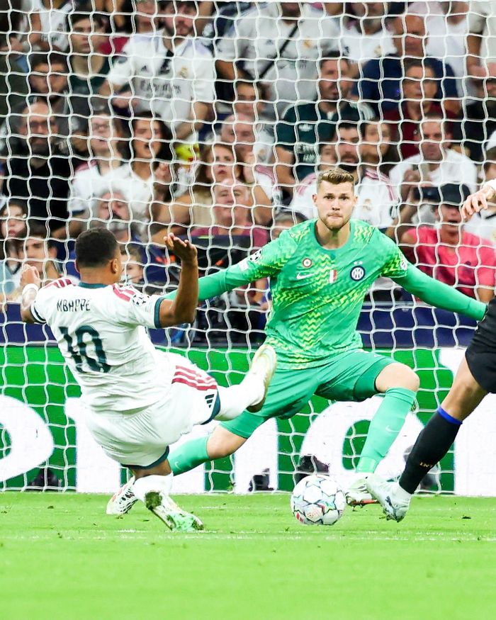 Mbappé ghi bàn giúp Real Madrid vượt lên dẫn trước Inter Milan