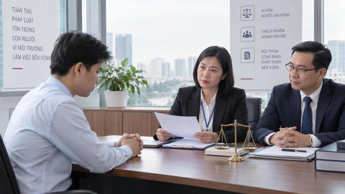 Quy trình xử lý kỷ luật sa thải người lao động theo đúng quy định của pháp luật Việt Nam sẽ giúp đảm bảo quyền lợi và giảm thiểu rủi ro pháp lý. (Ảnh minh họa, có hỗ trợ AI).