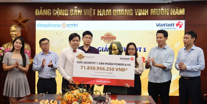 Ông H. trúng độc đắc gần 72 tỷ đồng.