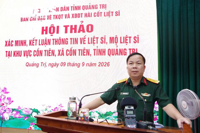 Theo Đại tá Trương Viết Hải - Chính uỷ Bộ Chỉ huy Quân sự tỉnh Quảng Trị, tại khu vực núi Cồn Tiên có 173 bộ đội Việt Nam hy sinh trong trận đánh ngày 8/5/1967 được chôn tập thể và đến nay nhiều trong số đó chưa được tìm kiếm, quy tập. (Ảnh: Xuân Diện)