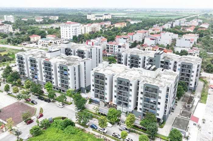 Khu nhà ở xã hội tại xã Quang Minh. Ảnh: Khánh Huy