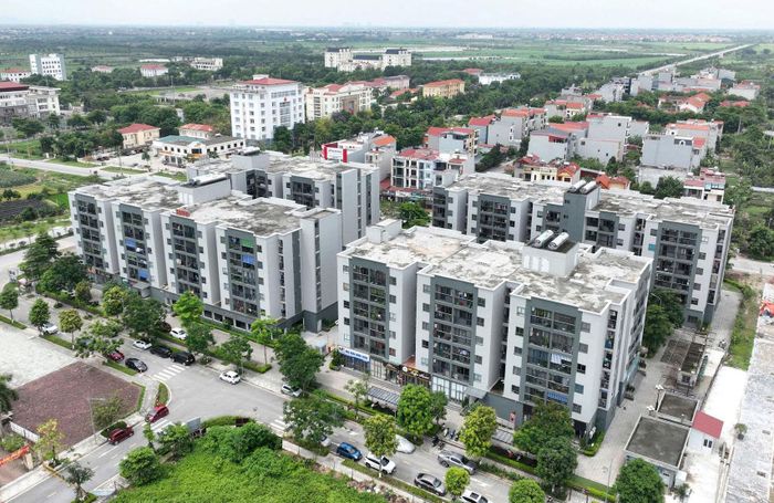 Khu nhà ở xã hội tại xã Quang Minh. Ảnh: Khánh Huy