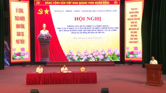 Hội nghị thông tin liên quan đến quy hoạch. Ảnh: PV