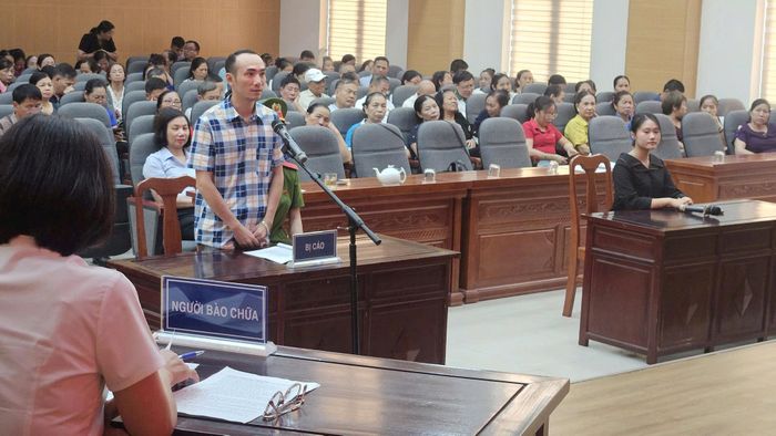 Hình ảnh phiên tòa giả định. Ảnh Hương Giang