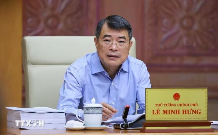 Thủ tướng Lê Minh Hưng chỉ đạo tại cuộc họp. Ảnh: TTXVN