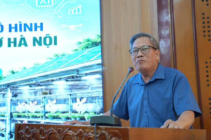 TS Lê Xuân Rao, Chủ tịch Liên hiệp các Hội Khoa học và Kỹ thuật Hà Nội. Ảnh: Diệu Thu