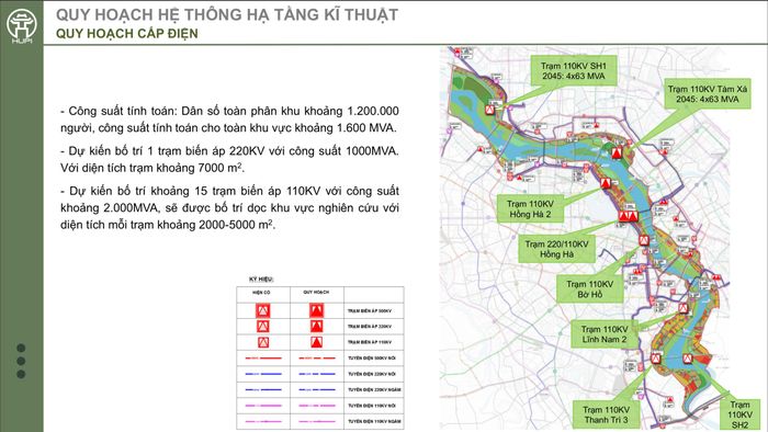 Phương án quy hoạch đường điện của Đồ án. 