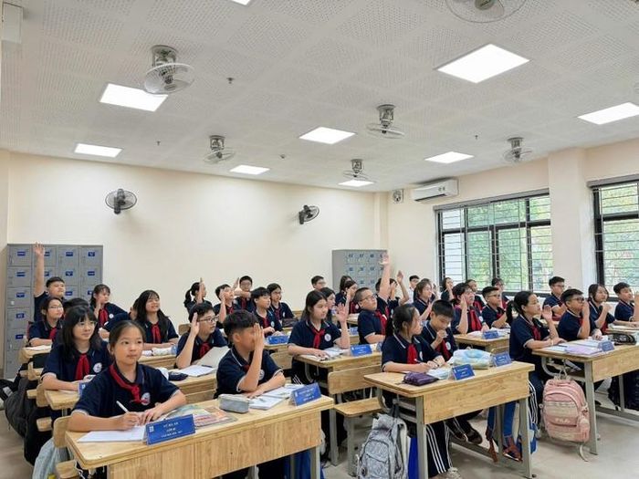 Không khí học tập nề nếp, sinh động và đồng bộ tại các cơ sở của Trường THCS Giảng Võ ngay từ những tuần đầu năm học mới. Ảnh: HB
