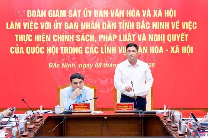Bí thư Tỉnh ủy Bắc Ninh Nguyễn Hồng Thái. Ảnh: Media Quốc hội