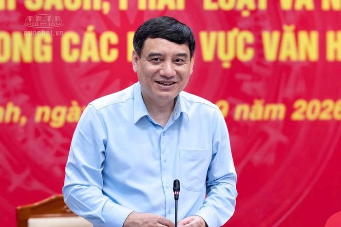 Chủ nhiệm Ủy ban Văn hóa và Xã hội Nguyễn Đắc Vinh. Ảnh: Media Quốc hội