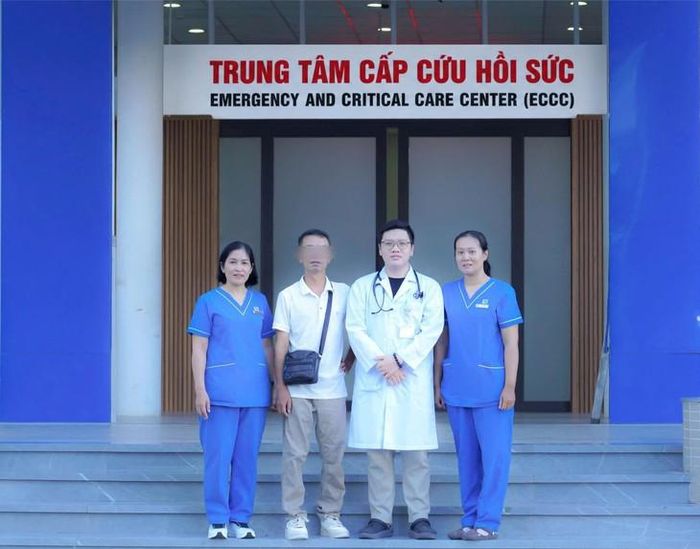 Bệnh nhân hồi phục sau 1 tuần điều trị. Ảnh: BVCC.