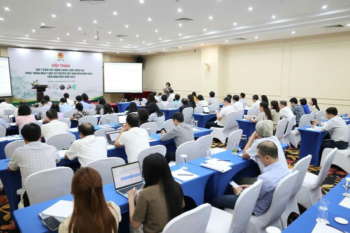 Quang cảnh hội thảo tại điểm cầu Hà Nội. Ảnh: Trần Minh