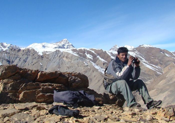 Tác giả Kulbhushansingh Suryawanshi tại Spiti (Ấn Độ). Ảnh: Kullu Suryawanshi.