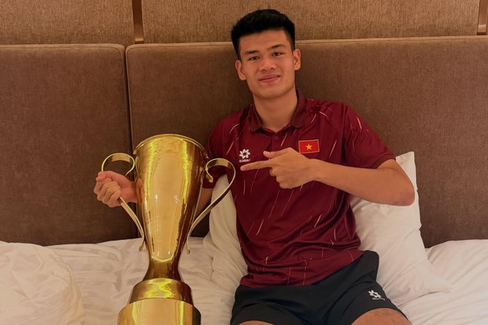 Quang Kiệt vô địch ASEAN Cup khi mới 19 tuổi. Ảnh: FBNV.
