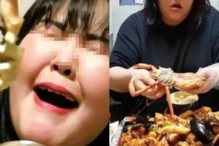  Những màn ăn uống gây sốc có thể giúp thu hút lượt xem nhưng cũng đặt ra vấn đề về sức khỏe. Ảnh: Weibo. 