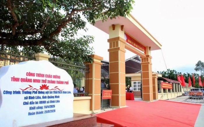 Năm học mới 2026 - 2027, TP. Quảng Ninh xây dựng 15 trường, trong đó 8 trường được đưa vào sử dụng ngay từ đầu năm học. Ảnh: Sở VHTTDL TP. Quảng Ninh