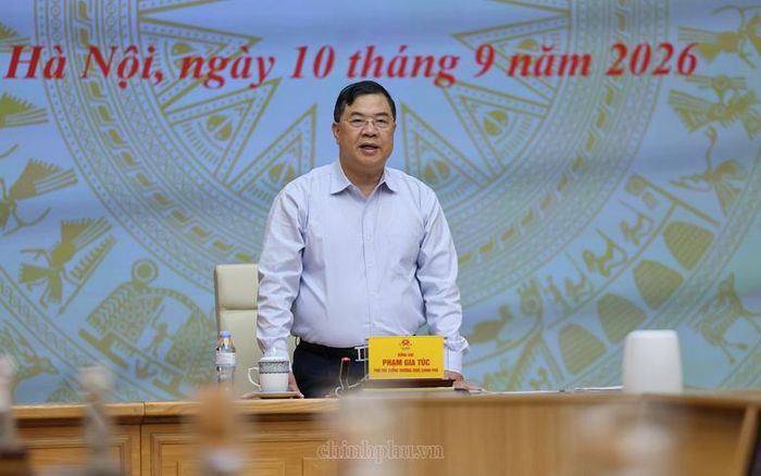 Phó Thủ tướng Thường trực phát biểu tại cuộc làm việc - Ảnh: chinhphu.vn/Phương Nguyên