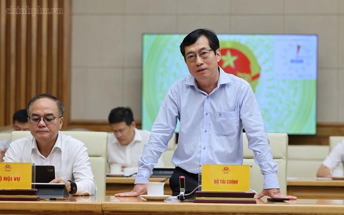 Đại diện các bộ, ngành phát biểu tại cuộc làm việc - Ảnh: chinhphu.vn/Phương Nguyên