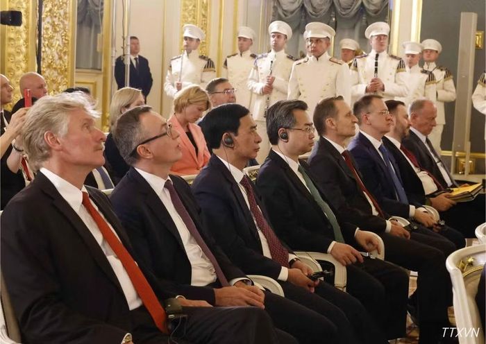Các đại biểu tham dự Lễ trao Giải thưởng Hòa bình Lev Tolstoy năm 2026 cho Tổng Bí thư, Chủ tịch nước Tô Lâm.