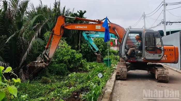 Ngay sau buổi lễ, đơn vị thi công đã bắt tay vào triển khai thực hiện ngay nhằm bảo đảm tiến độ.