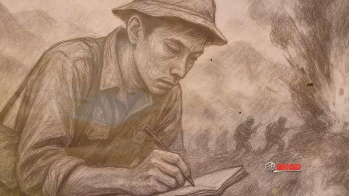 Tái hiện vẻ đẹp người nghệ sĩ-chiến sĩ. (Ảnh: Điện ảnh Quân đội nhân dân)
