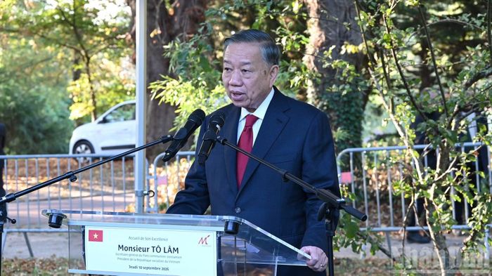 Tổng Bí thư, Chủ tịch nước Tô Lâm phát biểu tại buổi lễ.