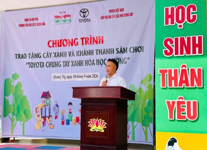 Tiến sĩ Đào Xuân Hưng, Tổng Biên tập Tạp chí Nông nghiệp và Môi trường, phát biểu tại buổi lễ. (Ảnh: ANH TÚ)