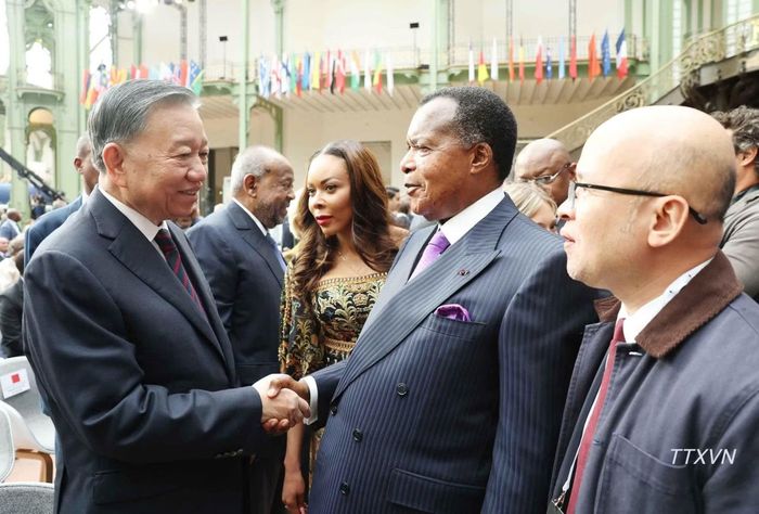 Tổng Bí thư, Chủ tịch nước Tô Lâm và Tổng thống Cộng hòa Congo Denis Sassou Nguesso tham dự hội nghị. (Ảnh: TTXVN)