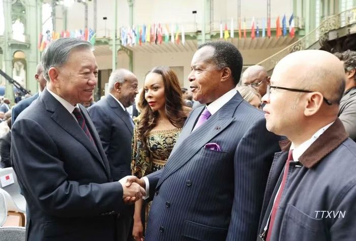 Tổng Bí thư, Chủ tịch nước Tô Lâm và Tổng thống Cộng hòa Congo Denis Sassou Nguesso tham dự hội nghị. (Ảnh: TTXVN)