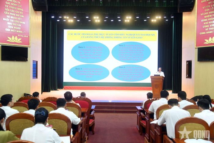 Quang cảnh chương trình phát động cuộc thi trực tuyến.