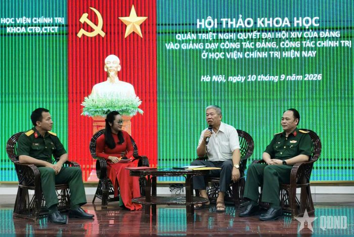  Hội thảo được tổ chức góp phần nâng cao chất lượng đào tạo, bồi dưỡng cán bộ chính trị của Học viện Chính trị trong giai đoạn mới. 