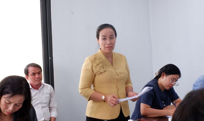 Phó Chủ tịch UBND TP Đà Nẵng Nguyễn Thị Anh Thi phát biểu chỉ đạo tại buổi làm việc.