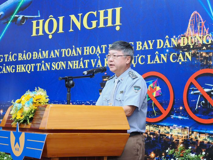  Ông Trần Doãn Mậu phát biểu tại hội nghị. Ảnh: Hoàng Hùng 