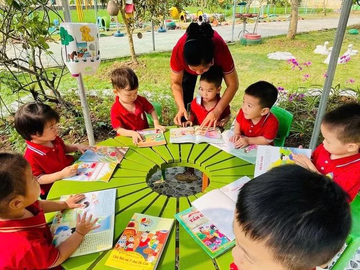Trẻ mầm non tại xã Hải Hưng, tỉnh Ninh Bình. Ảnh: NVCC.