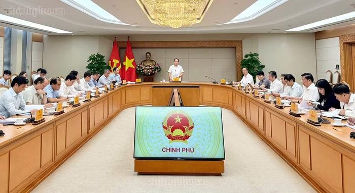 Phó Thủ tướng Chính phủ Lê Tiến Châu chủ trì cuộc họp về các nhiệm vụ, giải pháp phòng, chống gian lận trong thi cử - Ảnh: chinhphu.vn/Thu Sa