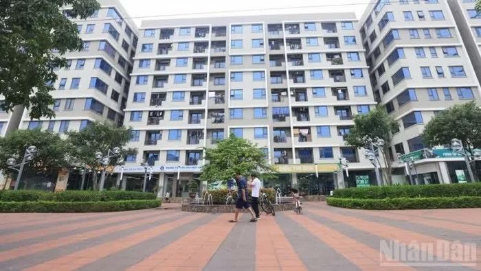 Một khu nhà ở xã hội tại Hà Nội đã được đưa vào sử dụng. (Nguồn: Báo Nhân Dân)