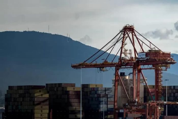 Container tại Cảng Vancouver ở Canada. (Nguồn: Getty Images)