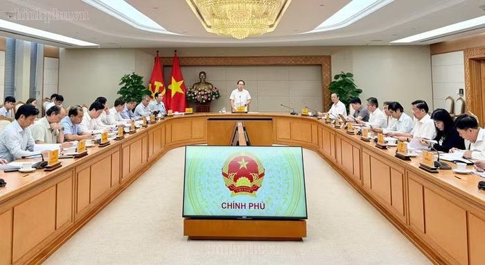 Phó Thủ tướng Chính phủ Lê Tiến Châu chủ trì cuộc họp về các nhiệm vụ, giải pháp phòng, chống gian lận trong thi cử - Ảnh: CP