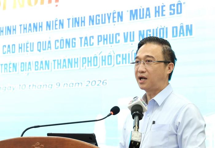 Phó Bí thư Thành ủy TPHCM Đặng Minh Thông phát biểu.