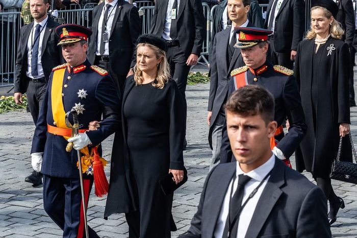 Đại Công tước Guillaume, Đại Công tước phu nhân Stéphanie và Đại Công tước Henri của Luxembourg. Ảnh: Getty Images.