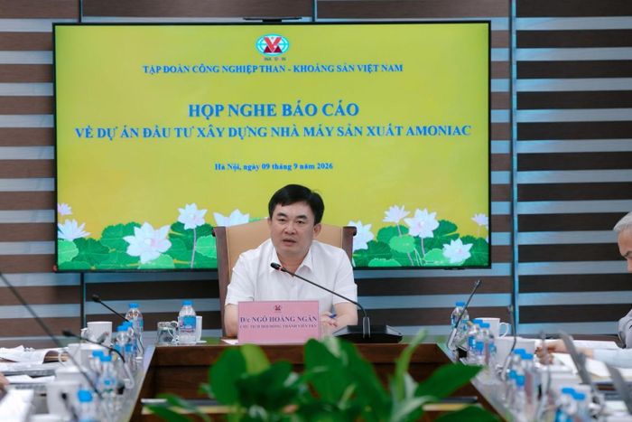 Bí thư Đảng ủy, Chủ tịch HĐTV Tập đoàn Ngô Hoàng Ngân phát biểu kết luận cuộc họp.