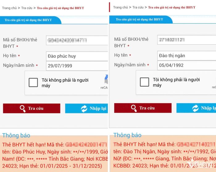 Nhiều người dân trên địa bàn phường Đa Mai, Bắc Ninh đã đóng tiền gia hạn thẻ bảo hiểm nhưng vẫn nhận thông báo hết hạn.