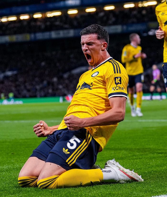 Giữa hiệp một, đội chủ nhà bị dội một gáo nước lạnh khi Muharemovic mở tỷ số cho Leeds