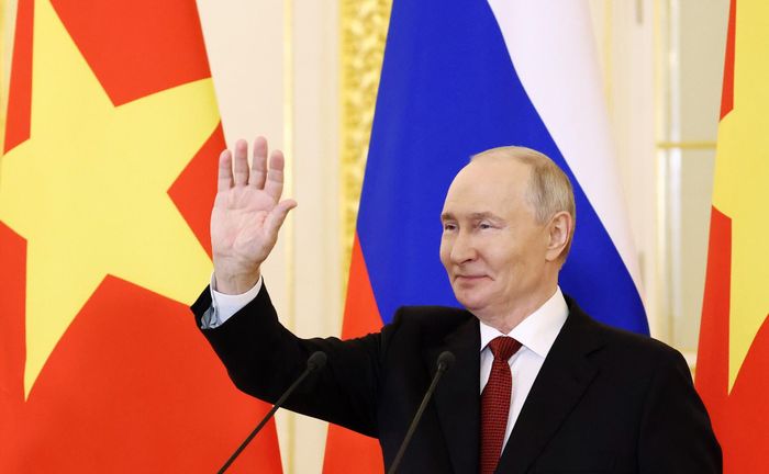 Tổng thống Nga Vladimir Putin tại buổi lễ. Ảnh: Điện Kremlin