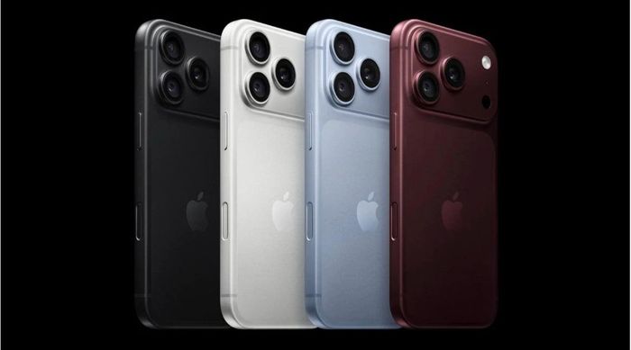 iPhone 18 Pro sẽ có bốn màu thanh lịch: Đen, Bạc, Băng Thanh và Đỏ burgundy. (Ảnh: Apple)