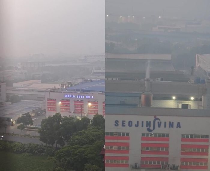  Có những hôm buổi sáng người dân gần Khu công nghiệp Tiên Sơn thức dậy, khói và bụi như lớp sương mù dày đặc. 